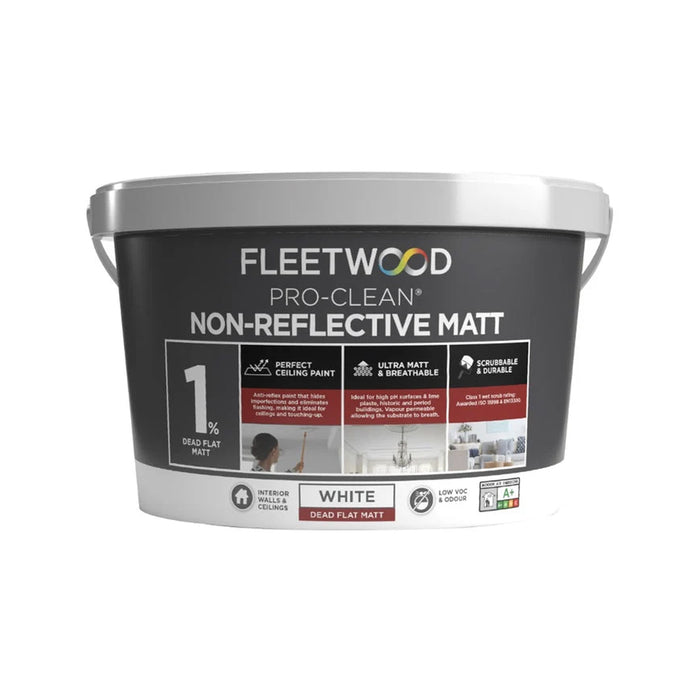 Fleetwood Pro-Clean 10ltrs B/White Non Reflective Matt