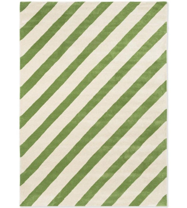 Harlequin Paper Straw Rug Peridot