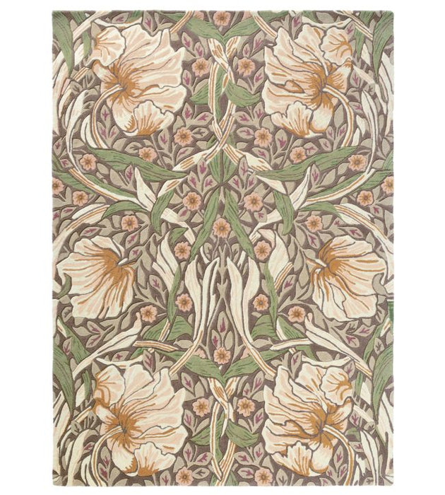 Morris & Co Oak Rug Pimpernel Aubergine