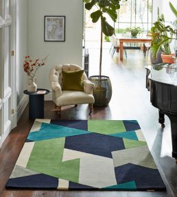 Harlequin Popover Rug Amazonia/Sea Glass/Forest/Japanese Ink