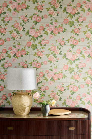 Little Greene Rose Garden Green Stone