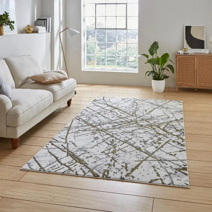 Artemis B8403A Gold/Silver Modern Abstract Rug