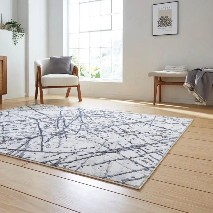 Artemis B8403A Silver Modern Abstract Rug