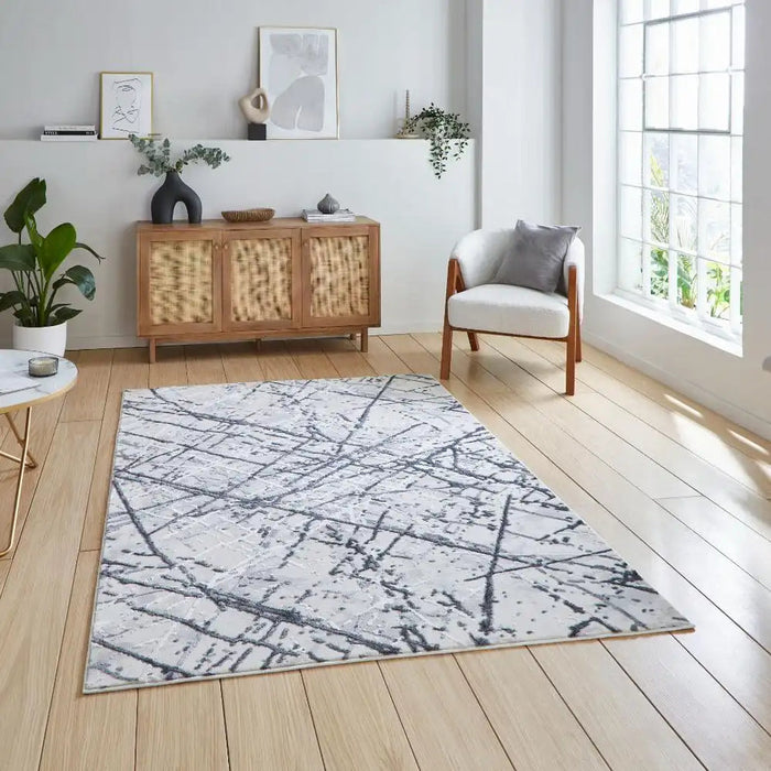 Artemis B8403A Silver Modern Abstract Rug
