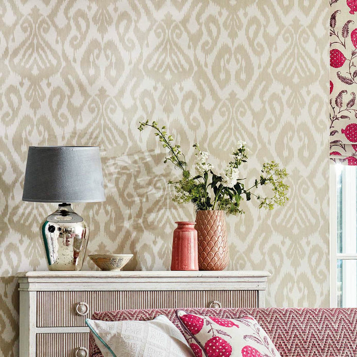 Kasuri Country Linen Wallpaper