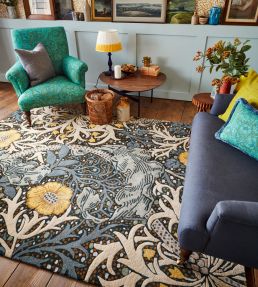 Morris & Co Oak Rug Seaweed Teal