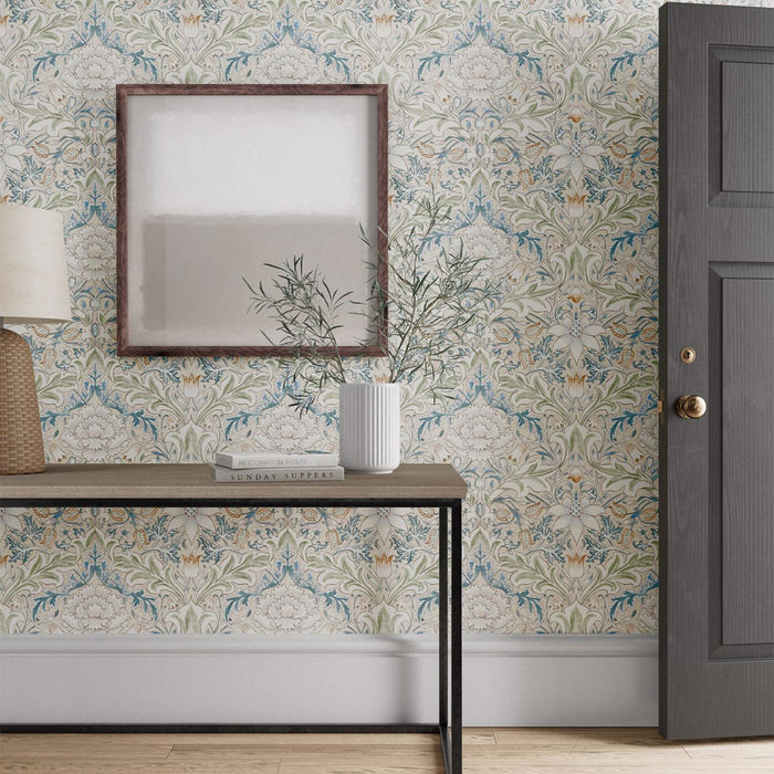 Morris & Co Simply Severn Bayleaf/Annatto Wallpaper