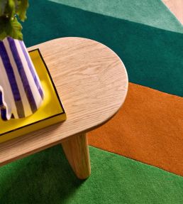 Harlequin Sherbet Stripe Rug Emerald/Amber