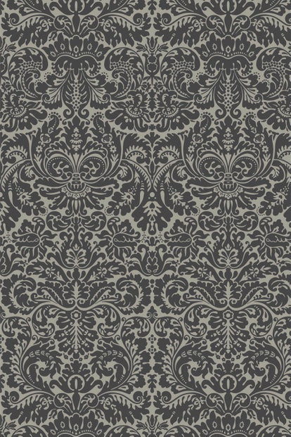 Farrow & Ball Wallpaper Silvergate BP878 Black/Olive