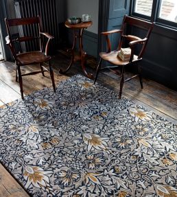 Morris & Co Oak Rug Snakeshead Indigo