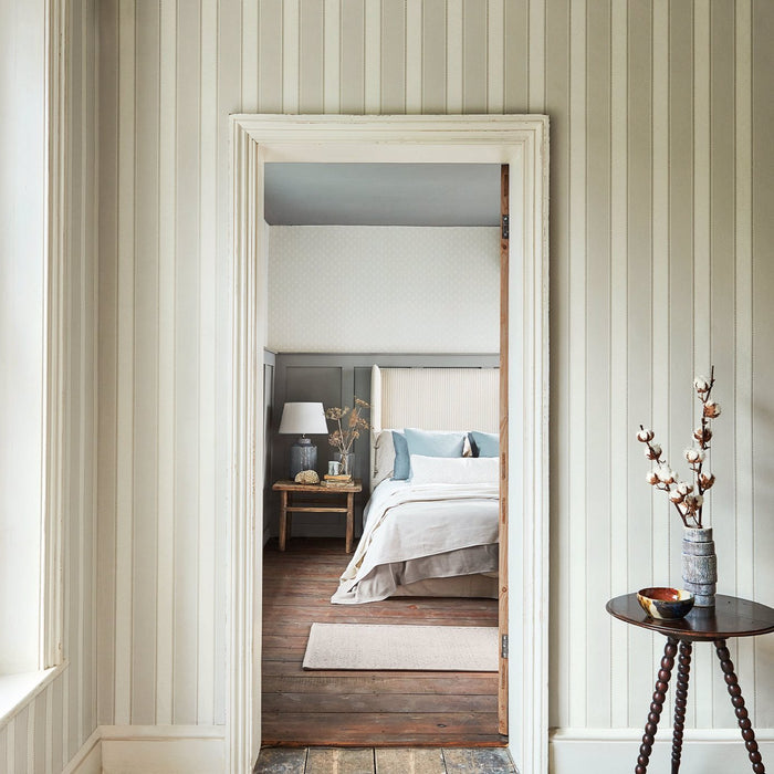 Sonning Stripe Country Linen Wallpaper