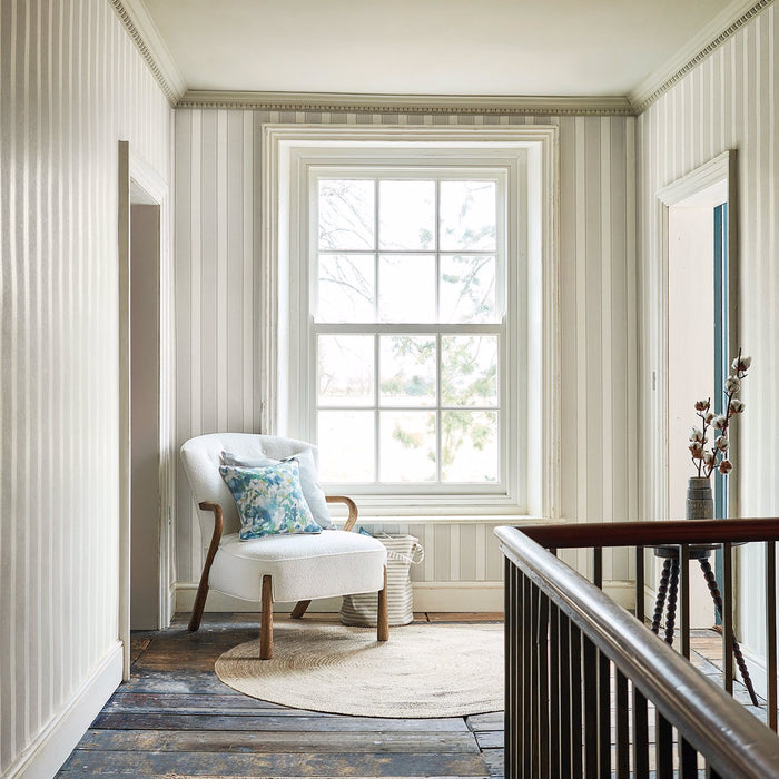 Sonning Stripe Country Linen Wallpaper