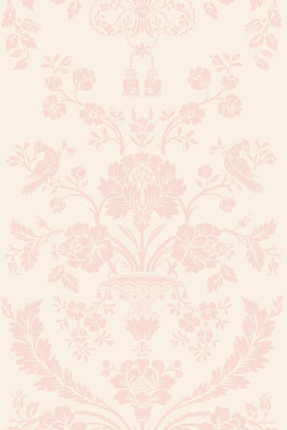 Farrow & Ball Wallpaper St Antoine BP912 Pale Pink/Off Whie