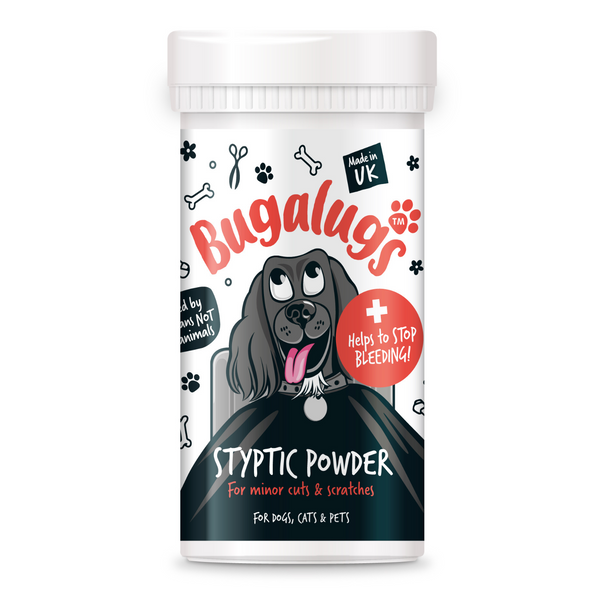 Bugalugs 50gm Styptic Powder for Minor Pet Cuts & Scratches