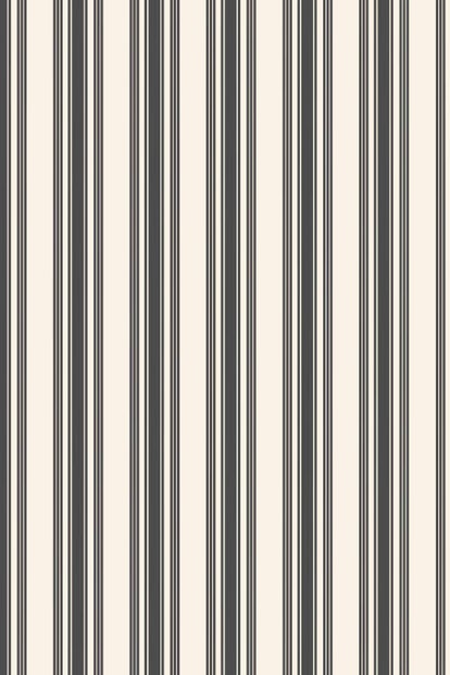 Farrow & Ball Wallpaper Tented Stripe ST1388 Off White / Black