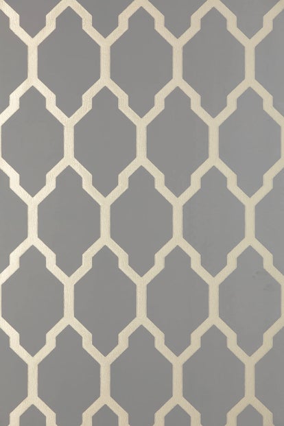 Farrow & Ball Wallpaper Tessella Grey/Gilver BP 3611