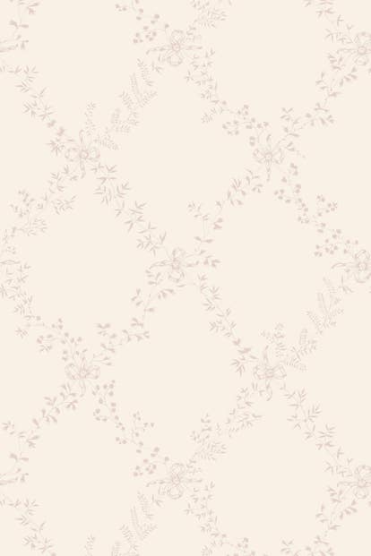 Farrow & Ball Wallpaper Toile Trellis BP631 Pale Pink/Off White