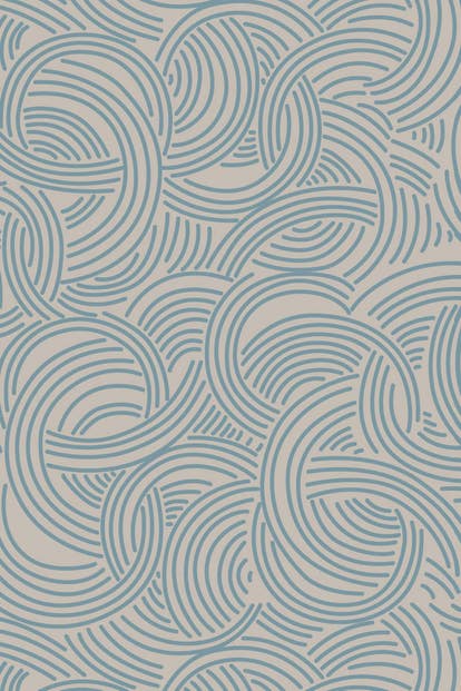 Farrow & Ball Wallpaper Tourbillon BP 4806 Grey/Blue