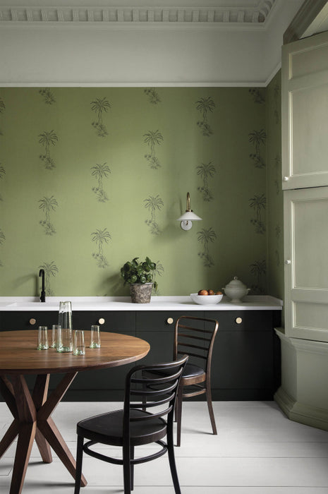 Paint Library Wallpaper Lighthouse Palm Chelsea Green