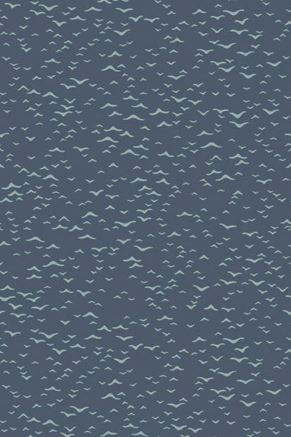 Farrow & Ball Wallpaper Yukutori BP 4305 Navy Blue