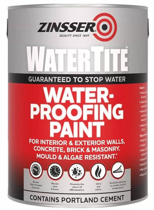 Zinsser Watertite Mould & Mildew-Proof Waterproofing Paint - White
