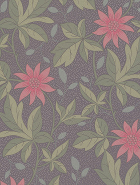 Little Greene Monroe Walpaper - Pink Flower