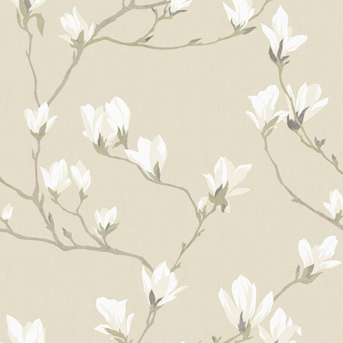 Laura Ashley Wallpaper Magnolia Grove Natural 113353