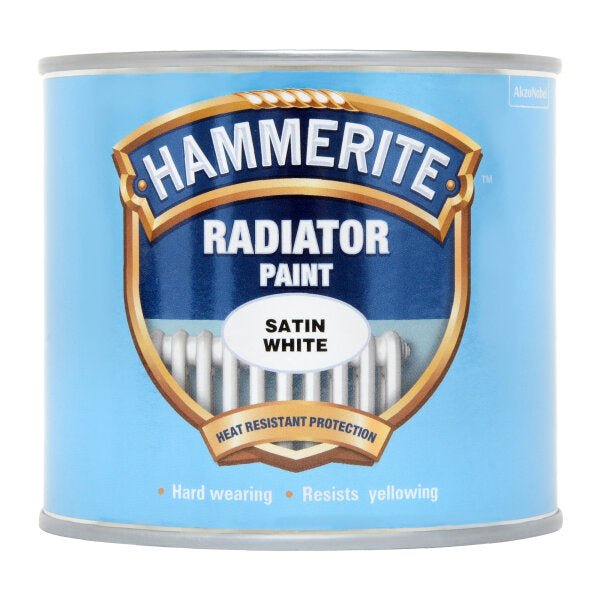 Hammerite 500ml Radiator Enamel Satin White