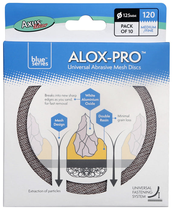 Axus Blue Series Alox-Pro 125mm Universal Abrasive Discs