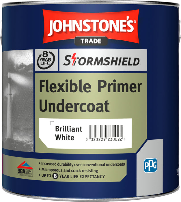 Johnstones 2.5ltr Flexible Undercoat Brilliant White