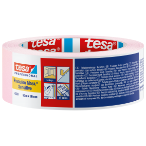 Tesa 4333 Pink Precision Masking Tape Sensitive 1.5" / 38mm