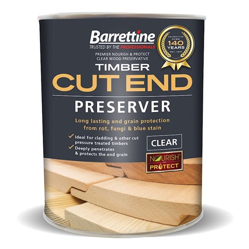 Barrettine 1ltr Timber/Cladding Cut End Preserver Clear