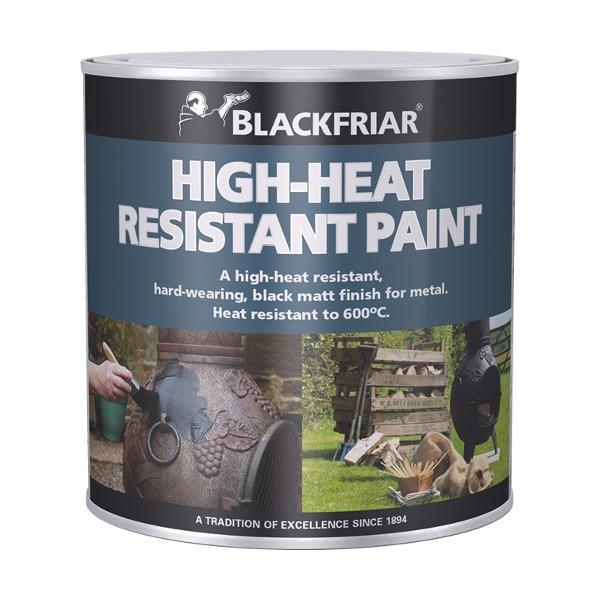 Blackfriars 250ml Black High-Heat Resistant Paint - Paint Panda