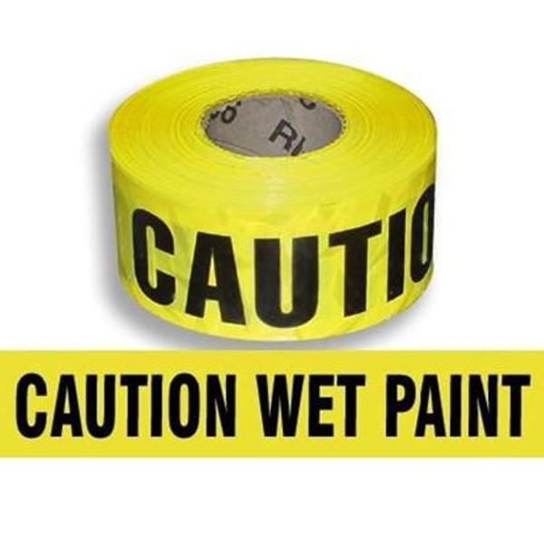 Caution Wet Paint Barrier Tape - Paint Panda