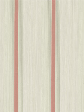 Little Greene Wallpaper Cavendish Stripe Brush Red
