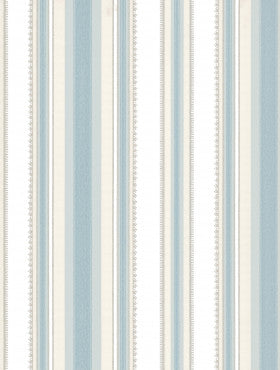 Little Greene Wallpaper Colonial Stripe Classic Blue