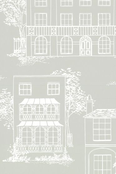 Little Greene Hampstead Wallpaper - Cool Grey
