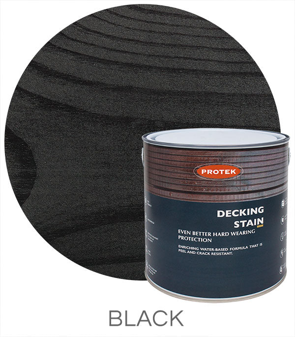 Protek 2.5ltr Decking Stain Black