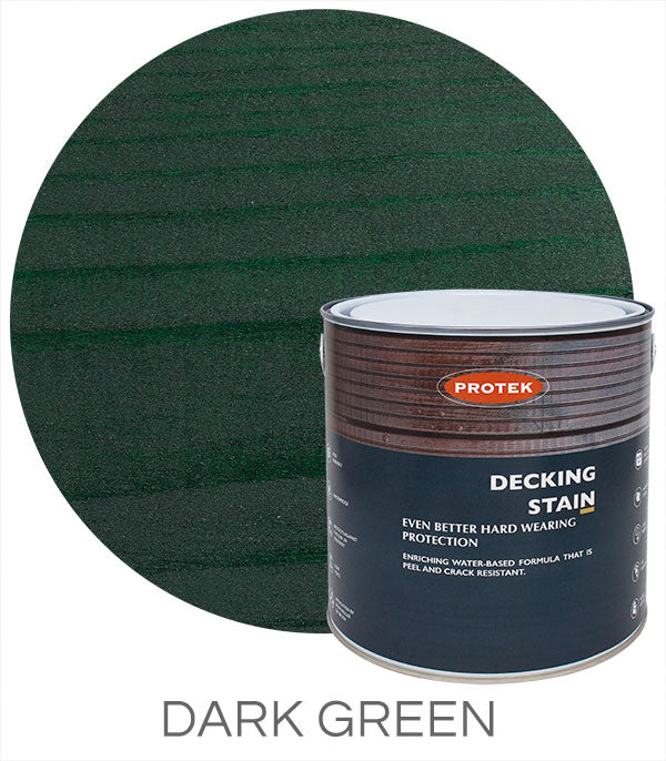 Protek 2.5ltr Decking Stain Dark Green