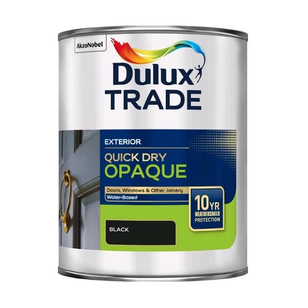 Dulux Trade Exterior Black Quick Dry Opaque - Paint Panda