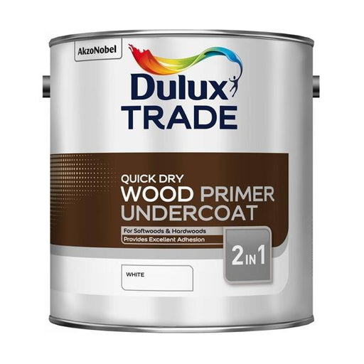 Dulux Trade Quick Dry White Wood Primer/Undercoat - Paint Panda
