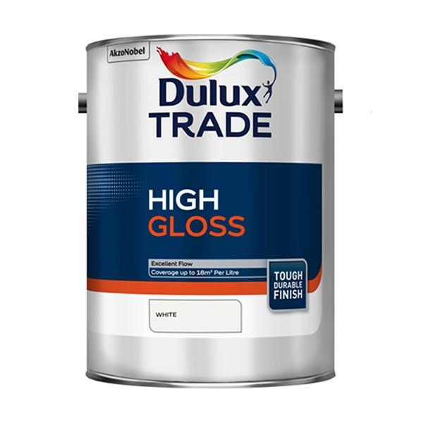 Dulux Trade White Gloss 5lt - Paint Panda