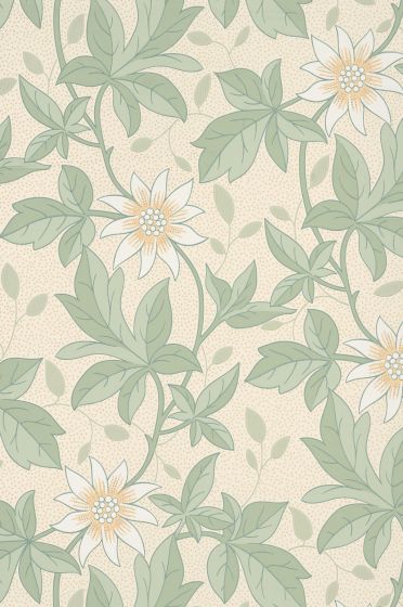 Little Greene Monroe Walpaper - Gold Flower