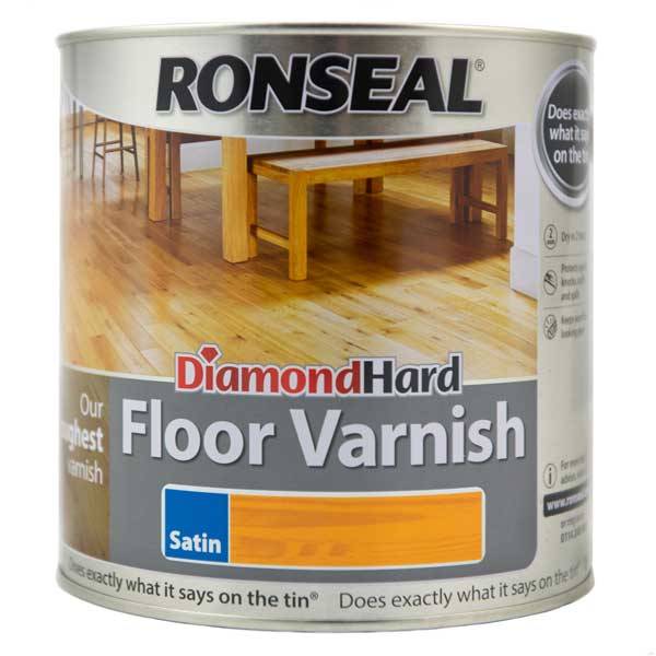 Ronseal 2.5ltr Diamond Hard Clear Floor Varnish