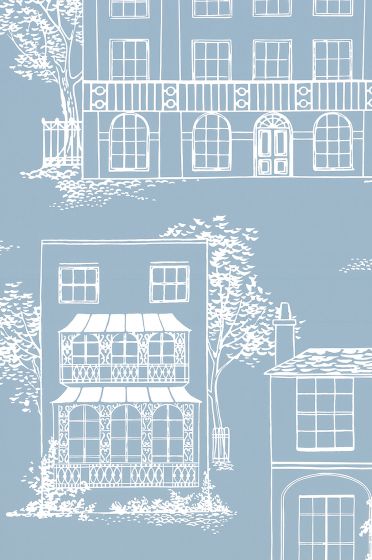 Little Greene Hampstead Wallpaper - James Blue