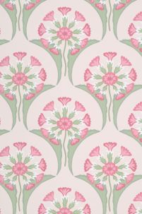 Little Greene Hencroft Wallpaper - Pink Primula