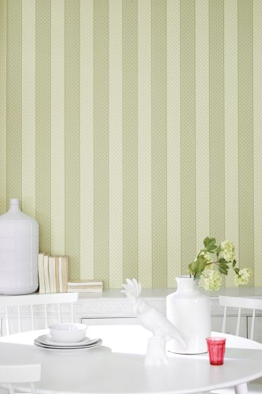 Little Greene Wallpaper Paint Spot Custard/Apple