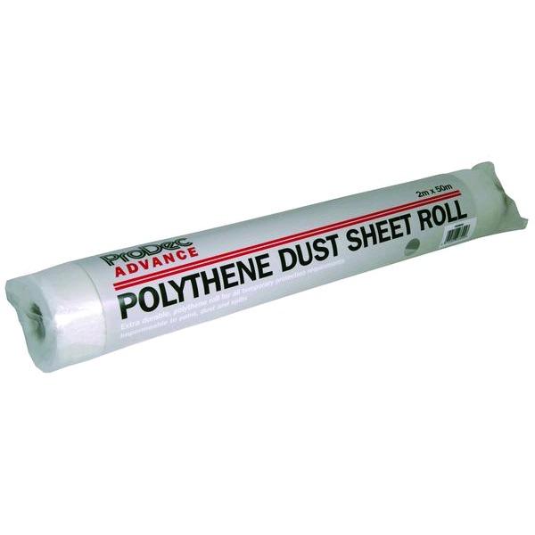 Prodec 2mt x 50mt Polythene Dust Sheet Roll