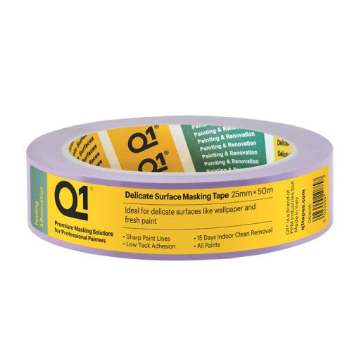 Q1 Delicate Surface Indoor Masking Tape 1"