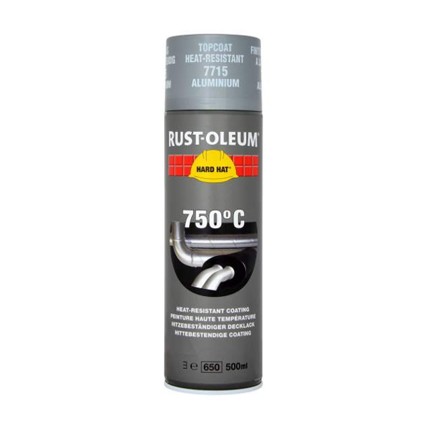 Rustoleum Heat Resistant 500ml Aerosol 7715 Aluminium